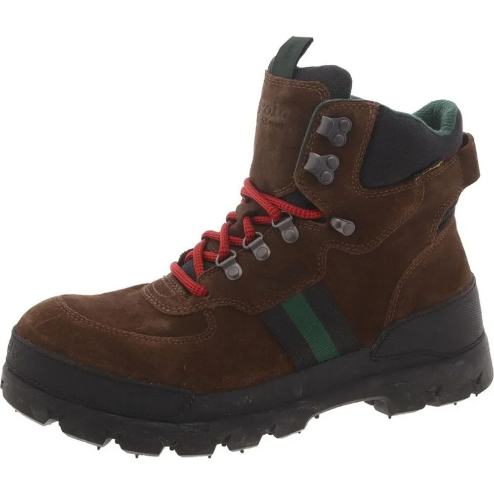 Polo Ralph Lauren Mens Oslo Tactical Brown Suede Ankle Hiking Boots Shoes NWT